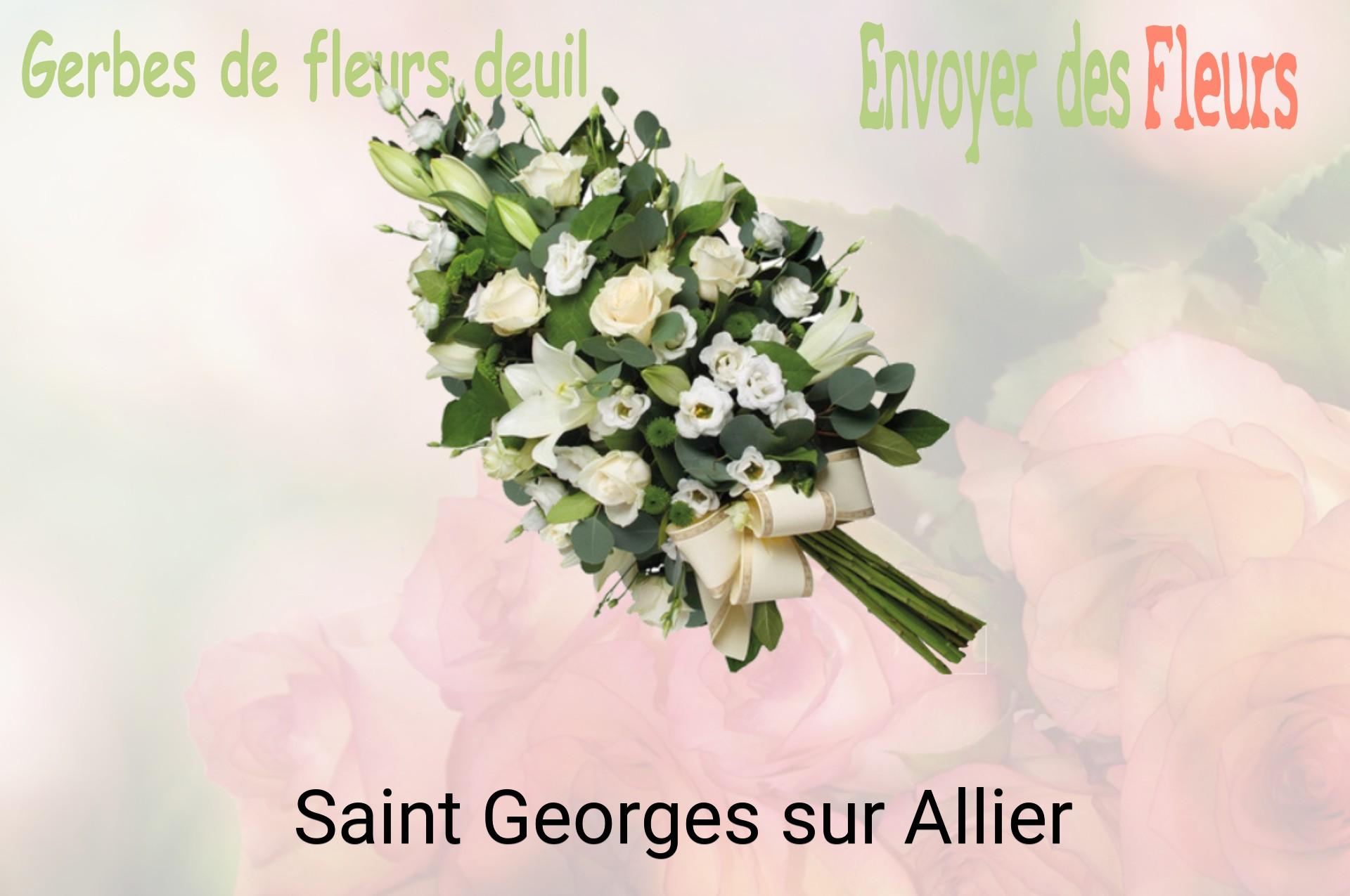 Gerbe de fleurs de deuil livrée à Saint-Georges-sur-Allier